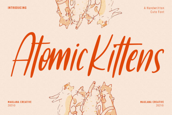 Atomic Kittens: A Handwritten Font for Eye-Catching Campaigns