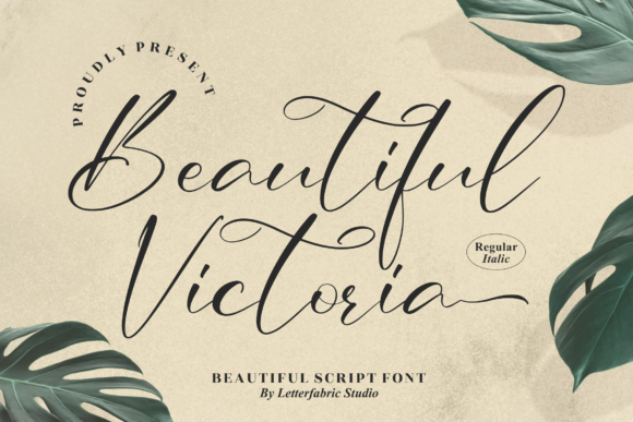 Beautiful Victoria: A Charming Script Font for Creative Campaigns