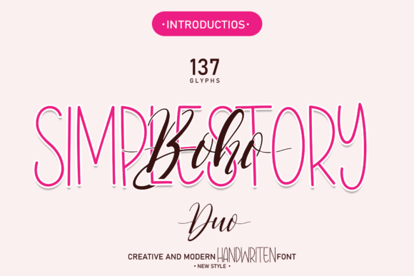 Boho Simplestory: A Font for Charming Business Branding