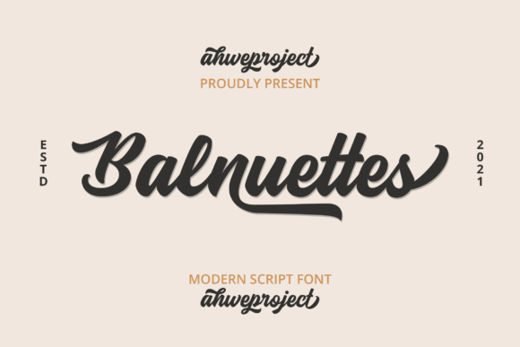 Discover Balnuettes: A Delicate Script Font for Elegant Branding