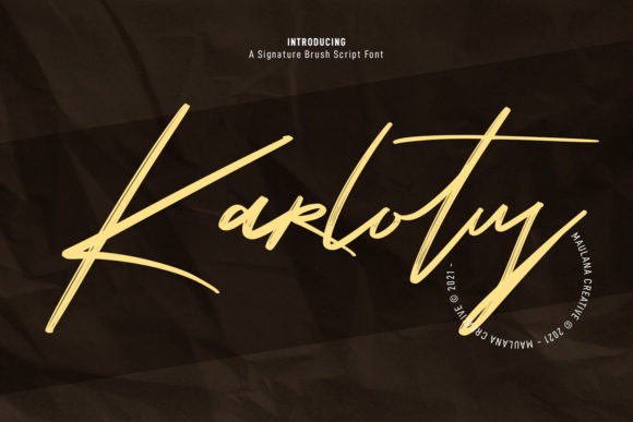 Discover Karlotus: A Graceful Script Font for Web Design