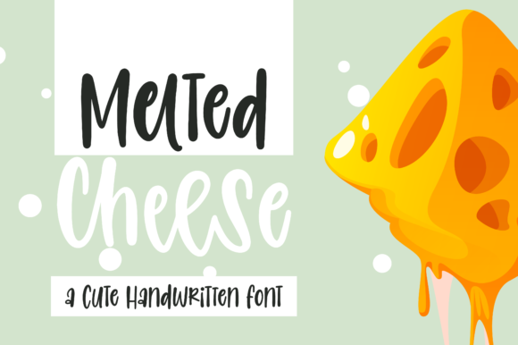 Discover Melted Cheese: A Charming Handwritten Font for Editorial Design