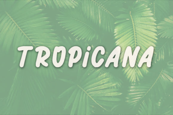Discover the Charm of Tropicana: A Handwritten Font for Makers