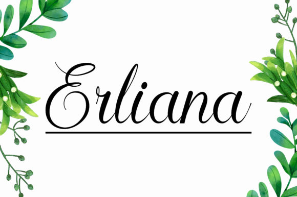 Erliana: A Charming Script Font for Creative Campaigns