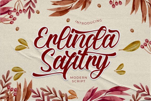 Erlinda Safitry: A Charming Script Font for Editorial Design