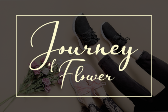 Explore Journey of Flower: A Versatile Script Font for Branding