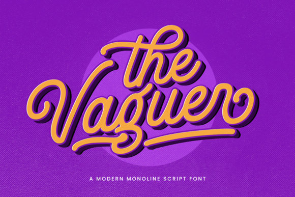 Explore The Vaguer: A Vintage Script Font for Elegant Branding