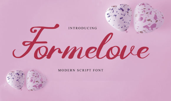 Formelove: A Charming and Elegant Script Font for Editorial Design