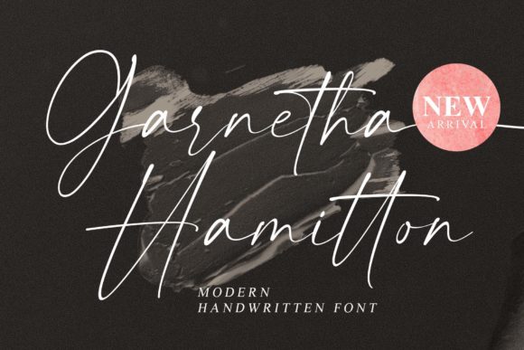 Garnetha Hamitton: A Handwritten Font for Elegant Web Design