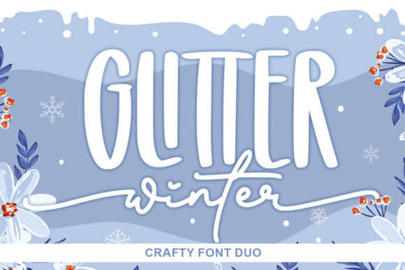 Glitter Winter: A Sparkling Font for Eye-Catching Designs