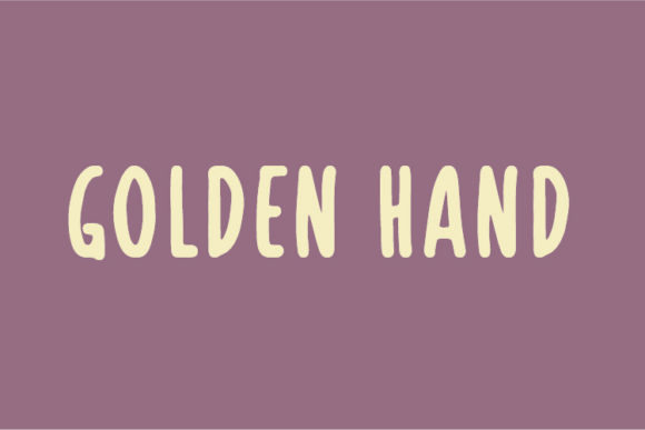 Golden Hand: A Charming Handwritten Font for Creative Projects