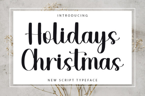 Holidays Christmas: A Delicate and Elegant Handwritten Font