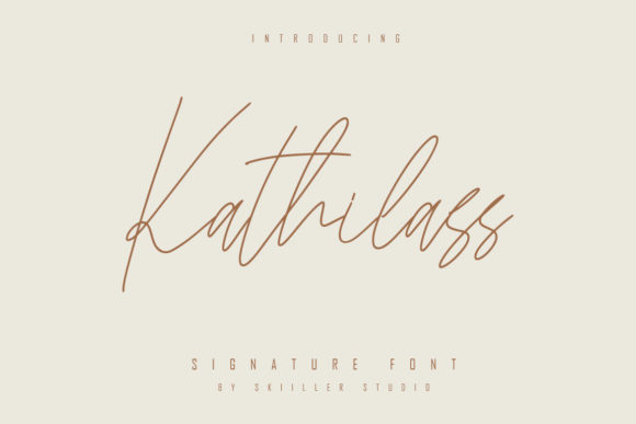 Kathilass: A Graceful Script Font for Digital Elegance