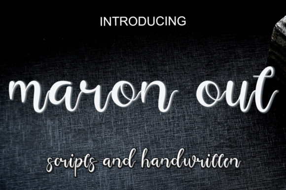Maron Out: A Charming Script Font for Engaging Campaigns