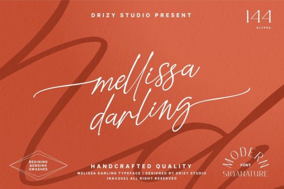 Mellissa Darling: A Script Font with Elegance