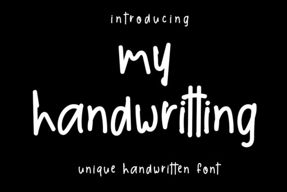 My Handwritting: A Versatile Script Font for Creative Branding