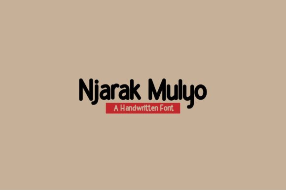 Njarak Mulyo: A Versatile Handwritten Font for Web Design
