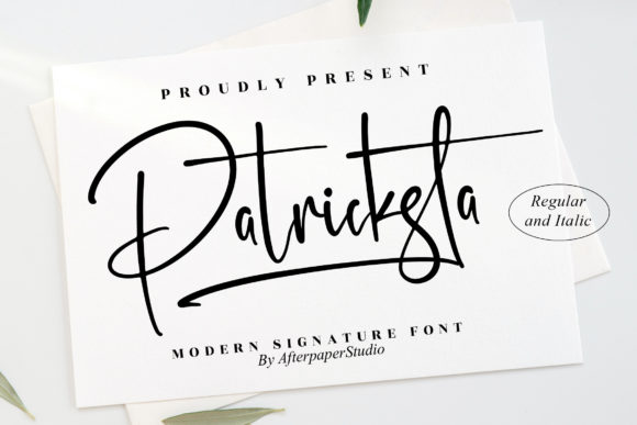 Patricksta: A Refined Script Font for Elegant Branding
