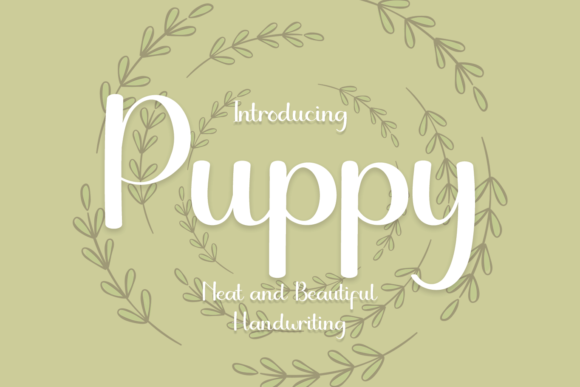 Puppy: A Charming Script Font for Editorial Design