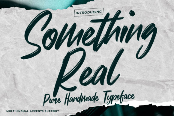 Something Real: A Charming Script Font for Editorial Design