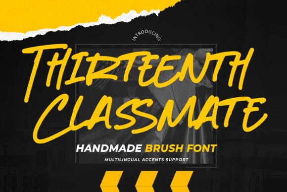 Thirteenth Classmate: A Handwritten Font for Creative Branding