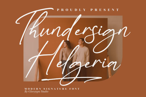Thundersign Helgeria: A Magical Script Font for Elegant Branding