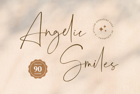 Transform Your Handmade Creations with Angelic Smiles Font