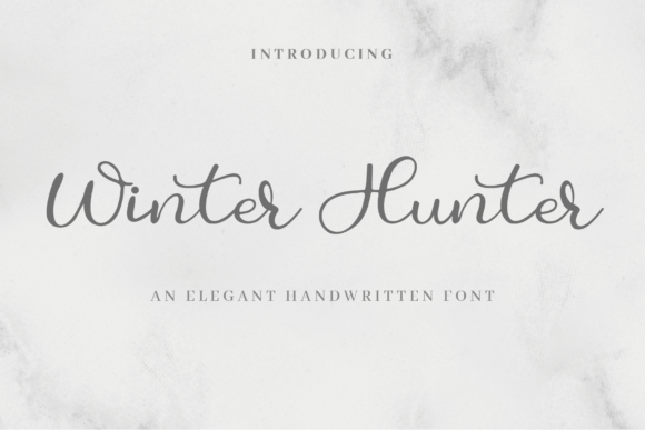 Winter Hunter: A Handwritten Font for Elegant Editorial Design