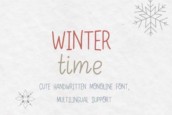 Winter Time: A Charming Handwritten Font for Creative Makers